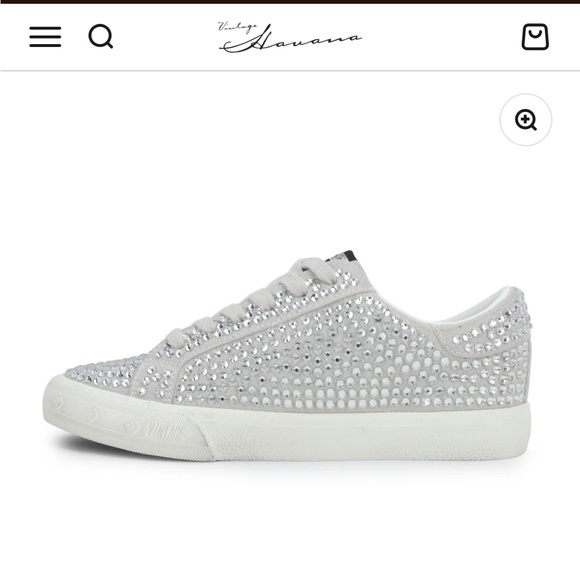 NEW Vintage Havana GRANDE - SILVER FULL RHINESTONE - Picture 4 of 13